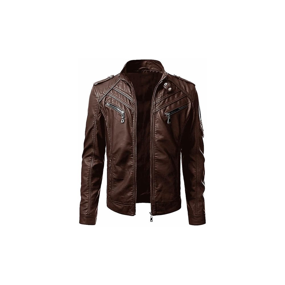 q4 Leather Jacket Men - Image 1