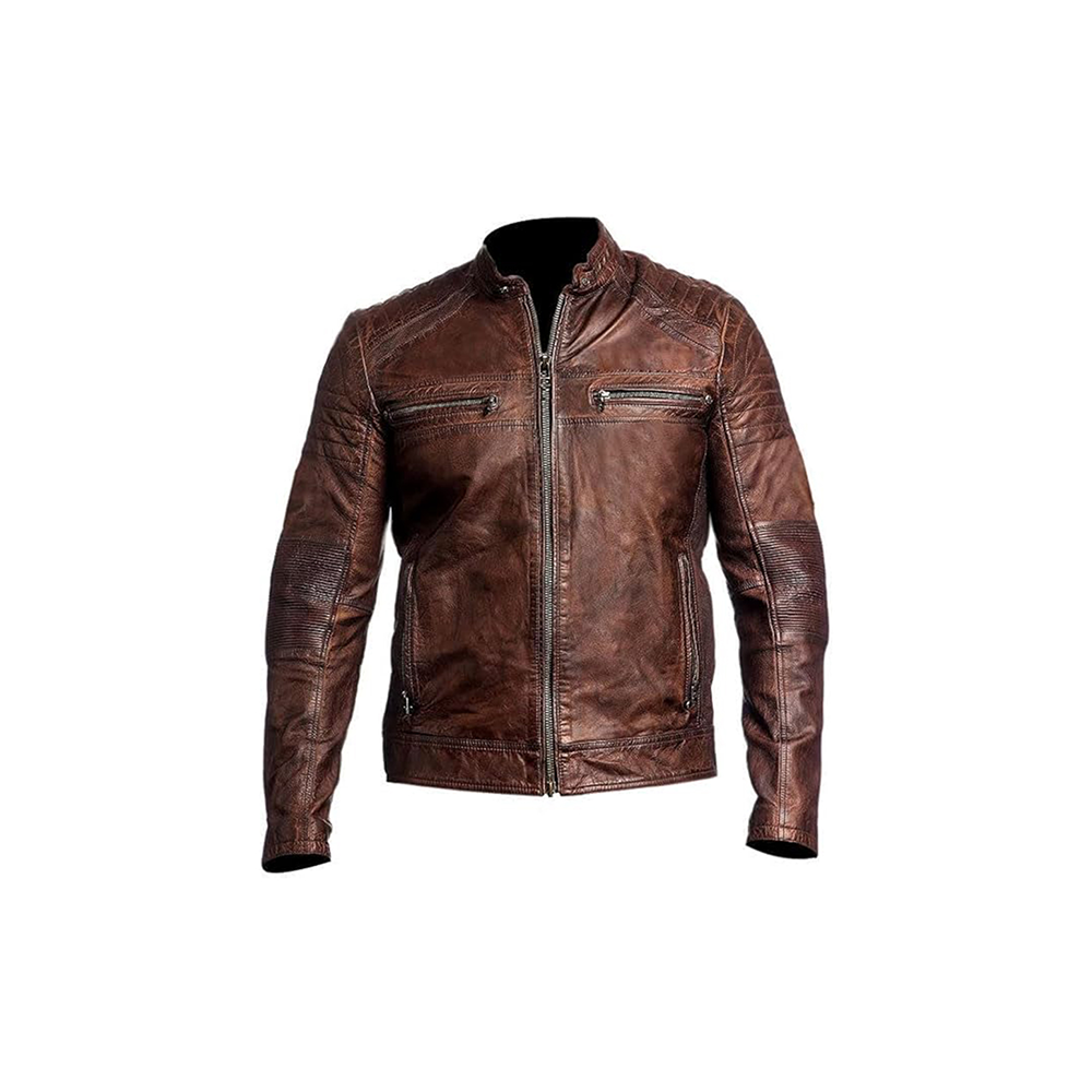 q5 Leather Jacket Men - Image 1